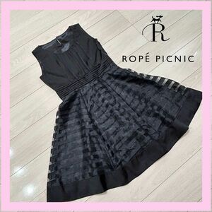 ROPE PICNIC ロペピクニック ワンピース ドレス 衣装 フォーマル M ノースリーブ ブラック 黒 オケージョン 結婚式