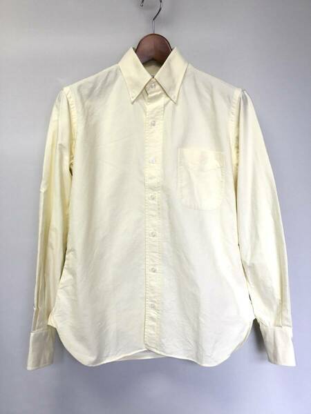 新品同様 Gambert Custom Shirt ギャンバートカスタムシャツ BDシャツ S オックスフォード USA製 TTX イエロー