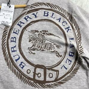新品タグ付き!!! Lサイズ◎BURBERRY BLACK LABEL バーバリーブラックレーベル 半袖Tシャツ ホースロゴ グレー 3 カットソー トップス の画像4