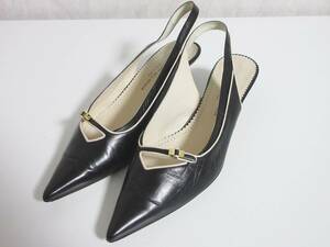 ALESSANDRO DELL'ACQUA Alessandro Dell'Acqua leather pumps 36 1/2(23.5) black hj1331