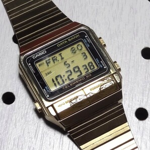 整備済 CASIO データバンク TELEMEMO50 DB-500G ゴールド 電池交換済