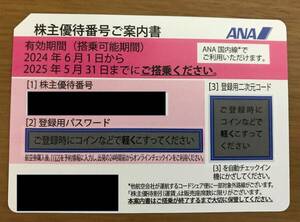 ANA 株主優待券（有効期間　2024年6月1日～2025年5月31日）