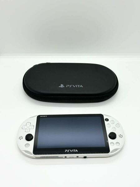 【美品】PlayStation Vita wifiモデル　pch-2000 グレイシャーホワイト　本体　ポーチ付き