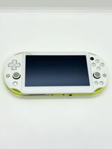 送料無料　PlayStation Vita Wi-Fiモデル pch-2000 ライムグリーンホワイト 本体のみ_画像1