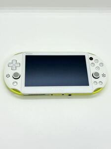 送料無料　PlayStation Vita Wi-Fiモデル pch-2000 ライムグリーンホワイト 本体のみ