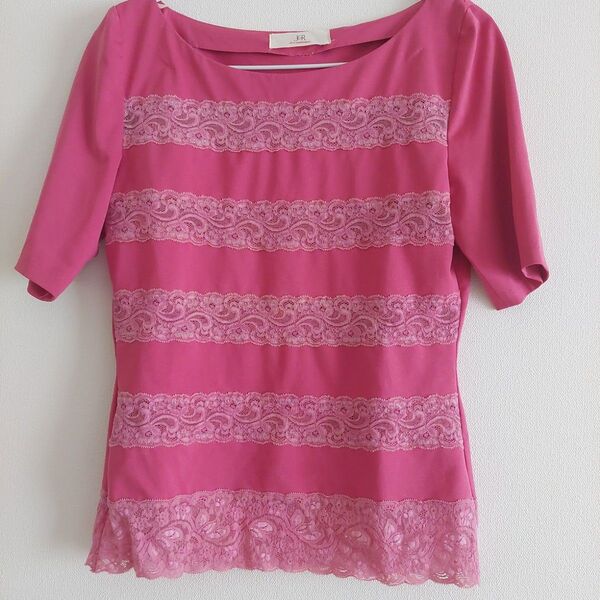 J&R レースボーダーTシャツ