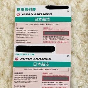 JAL акционер пригласительный билет 2 листов 