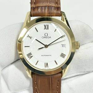 OMEGA 3601.20.02 Speed Classic Automatic K18 Yellow Gold White Roman Dial オメガ スピードクラシック オートマ 18金