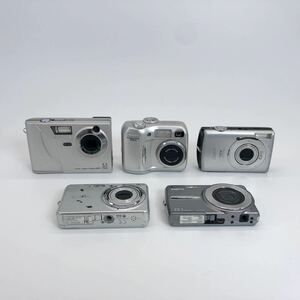 1【他にも出品中】デジタルカメラ 5台セット まとめ売り FUJIFILM Canon IXY Panasonic カシオ Nikon PENTAX