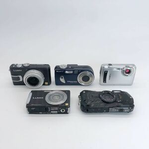 23【他にも出品中】デジタルカメラ 5台セット まとめ売り Canon OLYMPUS IXY FUJIFILM CASIO Nikon FinePix SONY