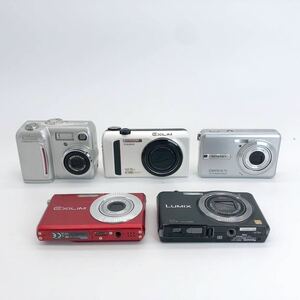 24【他にも出品中】デジタルカメラ 5台セット まとめ売り CASIO Panasonic Nikon OLYMPUS SONY LUMIX