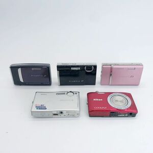 25【他にも出品中】デジタルカメラ 5台セット まとめ売り CASIO SONY Nikon COOLPIX OLYMPUS EXILIM