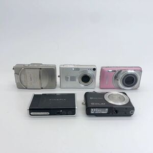 34【他にも出品中】デジタルカメラ 5台セット まとめ売り CASIO SONY Canon OLYMPUS EXILIM Nikon