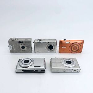 80【他にも出品中】デジタルカメラ 5台セット まとめ売り Canon OLYMPUS Nikon CASIO FUJIFILM デジカメ