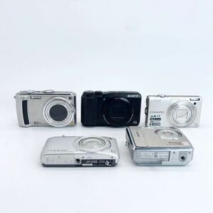 96【他にも出品中】デジタルカメラ 5台セット まとめ売り Nikon Panasonic Canon COOLPIX LUMIX