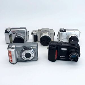 117【他にも出品中】デジタルカメラ 5台セット まとめ売り OLYMPUS Nikon MINOLTA FUJIFILM