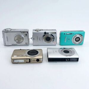 91【他にも出品中】デジタルカメラ 5台セット まとめ売り Canon CASIO Panasonic Nikon LUMIX コンパクトデジタルカメラ
