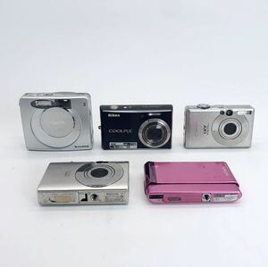 78【他にも出品中】デジタルカメラ 5台セット まとめ売り Canon OLYMPUS CASIO Nikon SONY