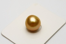 南洋白蝶真珠パールルース　10mm　ナチュラルゴールドカラー_画像3