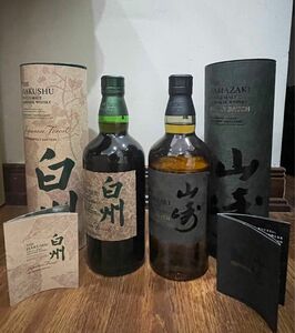 SUNTORY山崎 Smoky Batchと白州 Japanese Forestの国産ウイスキー 4本　セット