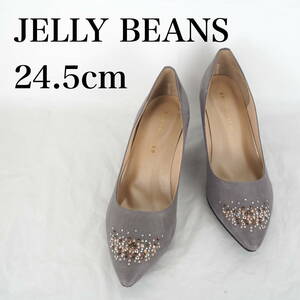 MK6127*JELLY BEANS*ジェリービーンズ*レディースパンプス*24.5cm*グレー系