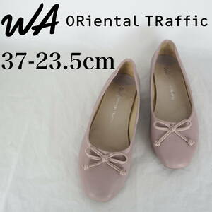 MK6148*WA ORiental TRaffic* двойной e-olientaru трафик * женский балетки *37-23.5cm* розовый лиловый 