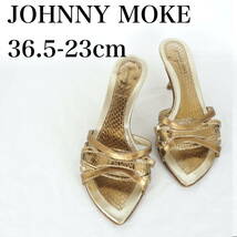 MK6249*JOHNNY MOKA*ジョニーモーク*レディースサンダル*36.5-23cm*ゴールド系*_画像1