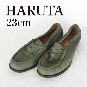 MK6363*HARUTA*ハルタ*レディースローファー*23cm*カーキ