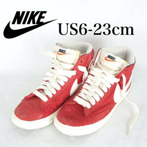 MK6611*NIKE*ナイキ*レディースハイカットスニーカー*US6-23cm*赤