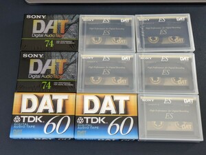 SONY TDK DAT tape new goods unopened 9ps.