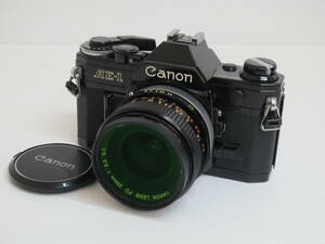 (e-5)　Canon　キャノン　AE-1　ブラック / FD 28mm 1:3.5 S.C.　フィルムカメラ　3608343