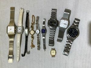 kma01▼腕時計 10点おまとめ/レディース メンズウォッチ SEIKO.CITIZEN.CASIOなど 未稼働 ジャンク時計▼