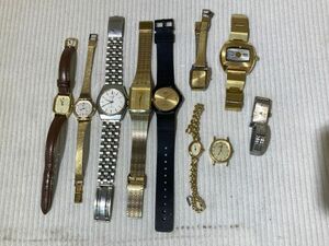 kma04▼腕時計 10点おまとめ/レディース メンズウォッチ SEIKO.CITIZEN.CASIOなど 未稼働 ジャンク時計▼