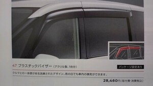 【 新品 】 日産純正 セレナ C28型用 プラスチックバイザー