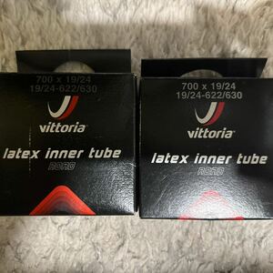 Vittoria Latex ラテックス チューブ 仏式 51mm ビットリア (700×19c-24c) [並行輸入品] 2個セット送料無料
