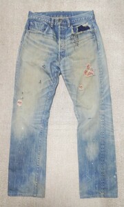 ◎絶品◎名作・貴重◎LVC LEVI'Sリーバイス 44501 ビンテージUSEDリメイク加工大戦モデル W32(81cm) 赤耳 BIG-E 日本製 