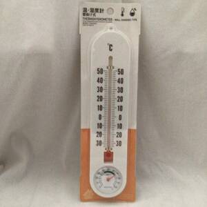 温度計 湿度計 壁掛け 約5.5×25㎝ 温度 湿度 計測 掛ける 送140