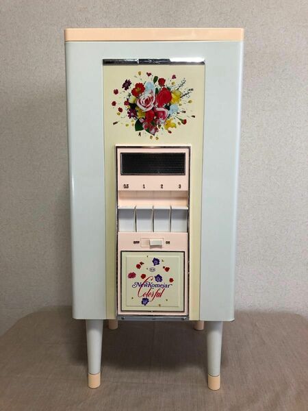 昭和レトロポップ米びつ　コメスター　　　　　　　昭和レトロお花柄　　　　　　　※未使用品