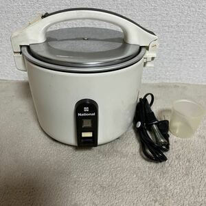 （M）National 電気炊飯器 SR-3060 炊飯器 0.6L炊き ナショナル 電気釜 昭和レトロ 