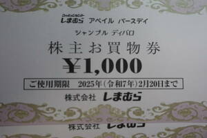 送料込　しまむら 株主優待券 8000円分