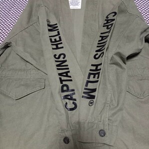 定価¥20000 緑 キャプテンズヘルム CAPTAINS HELM STONE WASH HANTEN JKT ハンテン ジャケット ミリタリー 27の画像6