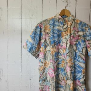 reyn spooner 古着 アロハシャツ 柄シャツ 半袖シャツ 半袖 M