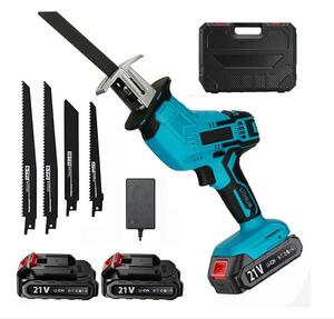  rechargeable reciprocating engine so- electric saw cordless reciprocating engine so- small size light weight continuously variable transmission 2 piece battery * charger * case attaching change blade 4 sheets attaching cutting work 