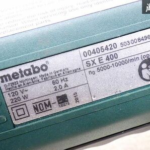 動作OK!! metabo メタボ SXE400 電動ダブルアクションポリッシャー ダブルアクションサンダー 120V 6段階調整 即納 棚O-3の画像7