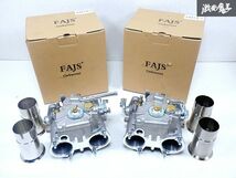 新品未使用!! 箱付き!! SHERRYBERG FAJS 45DC0E 45Φ キャブレター キャブ ウェーバー ソレックス 2基セット 即納 棚F-2_画像1