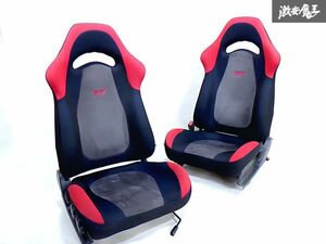 ★希少!!★ Subaru Genuine GC8 Impreza WRX STI ver.6 フロント Seat 運転席 助手席 leftrightset 2脚 赤×Black メッシュ 即納 棚M-2