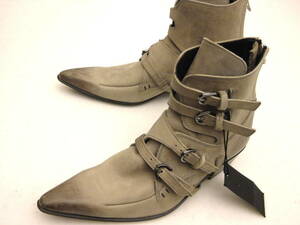  Tornado Mart boots S leather original leather 4 ream strap tea new goods 