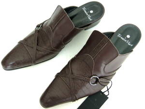  Tornado Mart mules S leather original leather tea new goods 