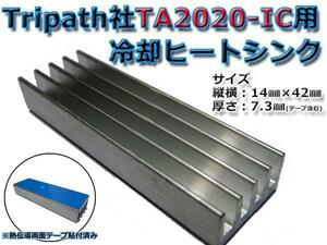 Tripath company TA2020-IC for aluminium heat sink ... both sides tape attaching 