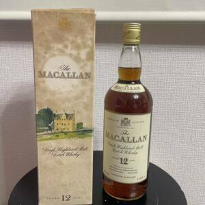 マッカラン12年　1000ml 旧ボトル　箱付き　未開封　液面良好MACALLAN スコッチ 